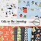 Cats in the Laundry Panel in White (pstella-dlw3259 white) | Cats in the Laundry | Leezaworks | Dear Stella